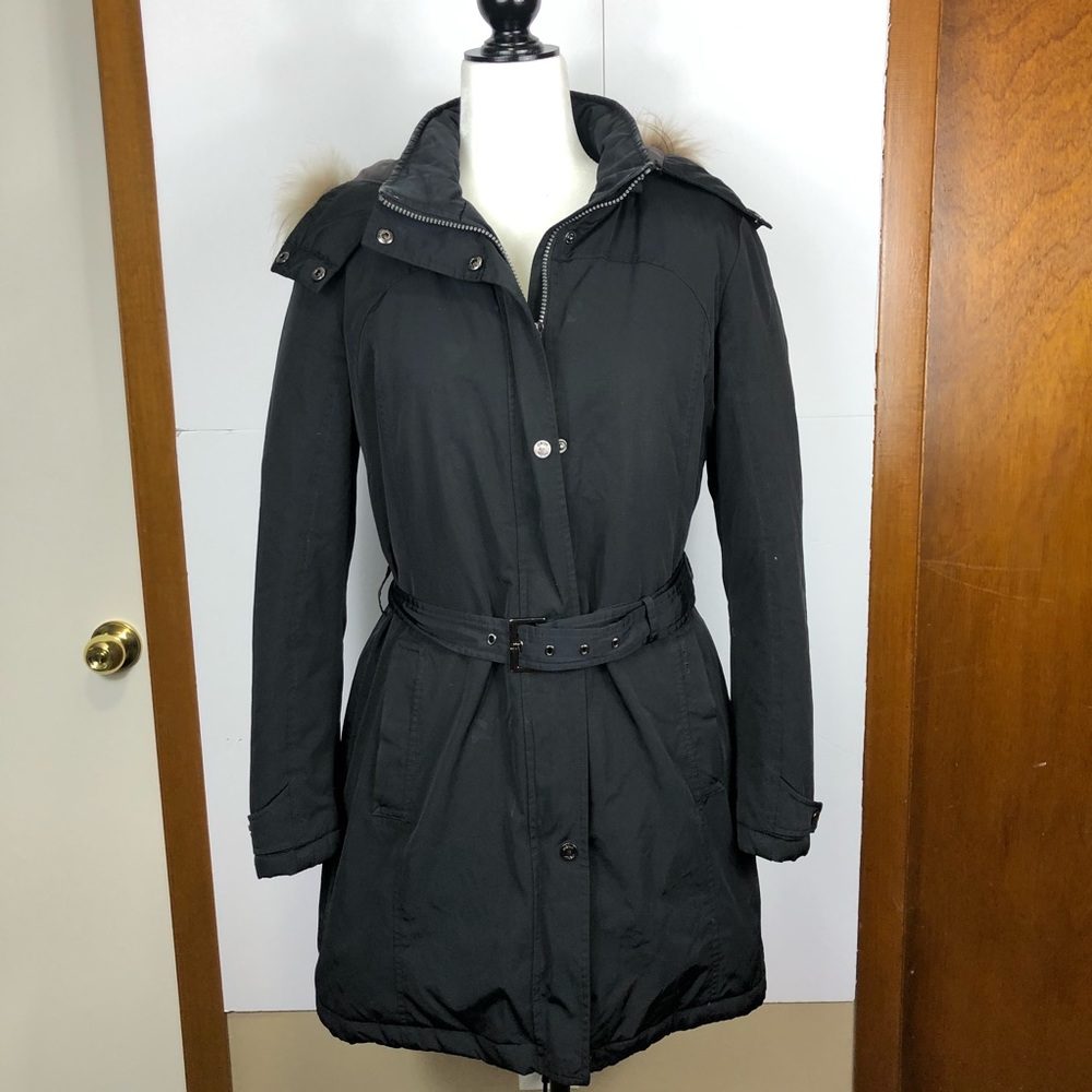 Geox “Respira” Down Filled Fur Trim Parka Sz S